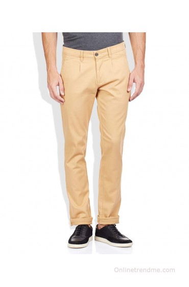 Code Tan Slim Fit Trousers Code Tan Slim Fit Trousers